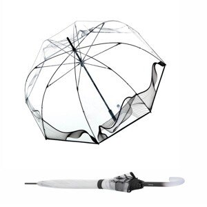 Knirps Knirps C.760 Stick Transparent Lilith - průhledný dámský holový deštník