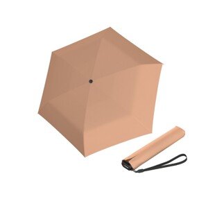 Knirps Knirps US.050 ultra light slim manual peach - lehký dámský skládací plochý deštník