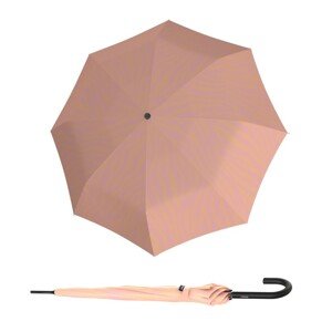 Knirps KNIRPS A.760 STICK AUTOMATIC Zebra Peach - elegantní holový vystřelovací deštník