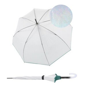 Knirps Knirps C.760 Stick Transparent Stardust Agave - průhledný dámský holový deštník