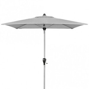 Slunečník s automatickým naklápěním klikou Doppler ACTIVE 210x140 cm - světle šedý