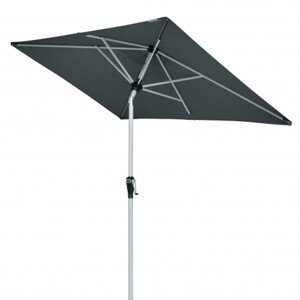 Slunečník s automatickým naklápěním klikou Doppler ACTIVE 210x140 cm - antracit