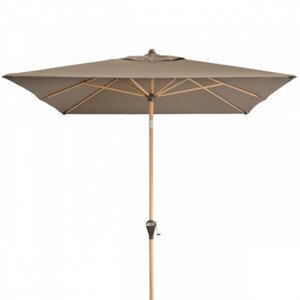 Slunečník s automatickým naklápěním s ULTRA UV ochranou Doppler ALU WOOD 3 x 2 m- hnědý