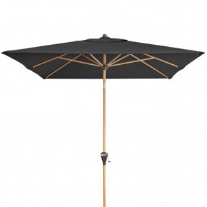 Slunečník s automatickým naklápěním s ULTRA UV ochranou Doppler ALU WOOD 3 x 2 m- antracit