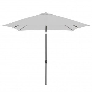 Naklápěcí slunečník Derby Basic Push Up 210 x 210 cm - světle šedý