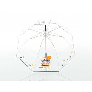 Doppler Kids Lang AC Transparent SUNSHINE - průhledný dětský holový deštník