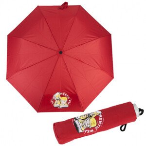Doppler Mini Light Cool Kids - dětský skládací deštník, červená, plná barva
