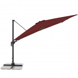 Moderní slunečník s boční nohou Doppler ACTIVE 310 x 210 cm - terakota (cihlová)