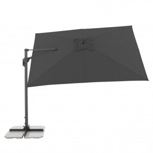 Moderní slunečník s boční nohou Doppler ACTIVE 310 x 210 cm - antracit
