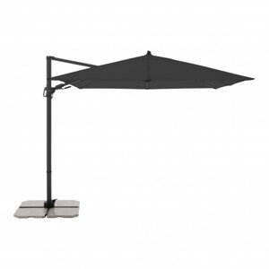 Zahradní slunečník s boční nohou Derby DERBY DX 280 x 280 cm- antracit