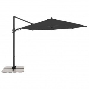 Zahradní slunečník s boční nohou Derby DERBY DX 335 cm- antracit