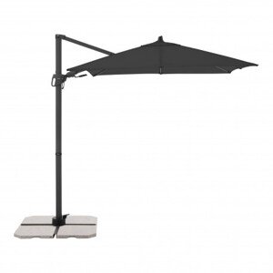 Zahradní slunečník s boční nohou Derby DERBY DX 210 x 210 cm- antracit