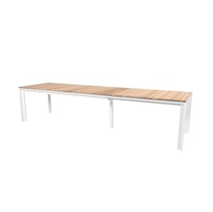 Optimum Teak roztahovací jídelní stůl bílý 220-340 cm
