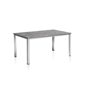 Cubic zahradní jídelní stůl 160x90 stříbrný