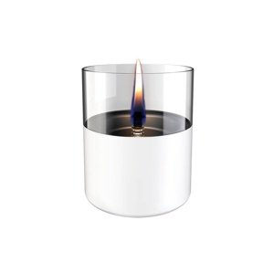 Lilly Glass svícen bílý 10 cm
