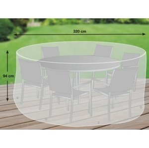 Ochranná plachta na kulatou stolní soupravu Ø320 cm